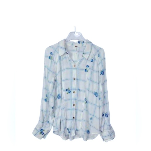 Free People Window To My Heart Blouse - Picture 3 of 5